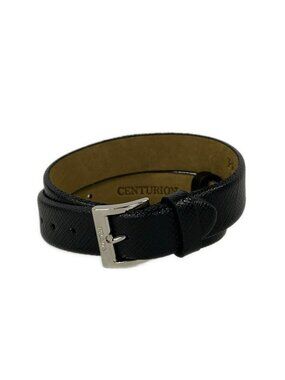 Prada | Jewelry | Nib Prada Centurion Amex Black Leather Bracelet